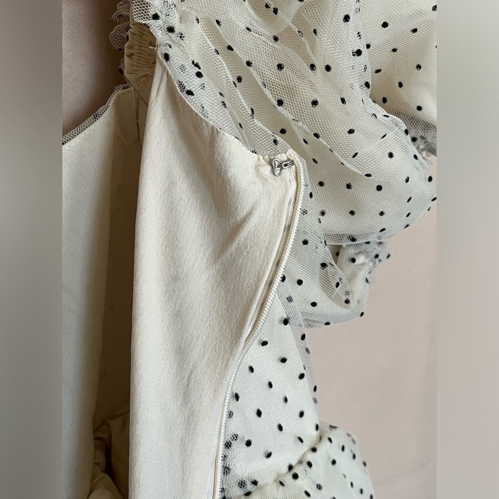 JOYFOLIE Polka Dot Glenn Babydoll Dress - Picture 13 of 14